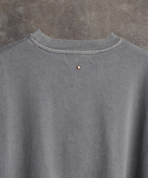 ADRER(アドラー)の「ESSENTIAL HEAVY COTTON PIGMENT TEE / エッセンシャルヘビーコットンピグメントTシャツ(Tシャツ/カットソー・メンズ・ミント/ネイビー/パープル/ライトグレー/ホワイト/ブラック/サックスブルー・XS/S/M/L)」の14枚目の写真