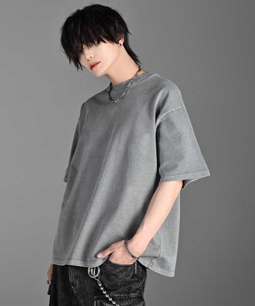 ADRER(アドラー)の「ESSENTIAL HEAVY COTTON PIGMENT TEE / エッセンシャルヘビーコットンピグメントTシャツ(Tシャツ/カットソー・メンズ・ミント/ネイビー/パープル/ライトグレー/ホワイト/ブラック/サックスブルー・XS/S/M/L)」の17枚目の写真