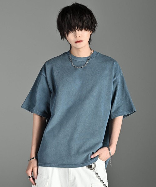 ADRER(アドラー)の「ESSENTIAL HEAVY COTTON PIGMENT TEE / エッセンシャルヘビーコットンピグメントTシャツ(Tシャツ/カットソー・メンズ・ミント/ネイビー/パープル/ライトグレー/ホワイト/ブラック/サックスブルー・XS/S/M/L)」の13枚目の写真