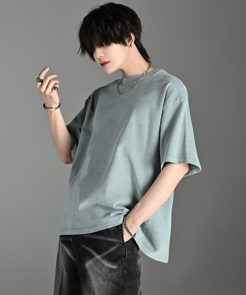 ADRER(アドラー)の「ESSENTIAL HEAVY COTTON PIGMENT TEE / エッセンシャルヘビーコットンピグメントTシャツ(Tシャツ/カットソー・メンズ・ミント/ネイビー/パープル/ライトグレー/ホワイト/ブラック/サックスブルー・XS/S/M/L)」の21枚目の写真