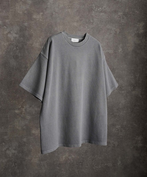 ADRER(アドラー)の「ESSENTIAL HEAVY COTTON PIGMENT TEE / エッセンシャルヘビーコットンピグメントTシャツ(Tシャツ/カットソー・メンズ・ミント/ネイビー/パープル/ライトグレー/ホワイト/ブラック/サックスブルー・XS/S/M/L)」の13枚目の写真