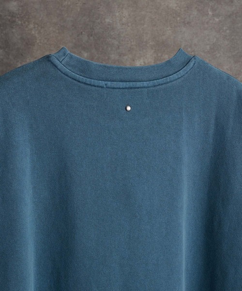 ADRER(アドラー)の「ESSENTIAL HEAVY COTTON PIGMENT TEE / エッセンシャルヘビーコットンピグメントTシャツ(Tシャツ/カットソー・メンズ・ミント/ネイビー/パープル/ライトグレー/ホワイト/ブラック/サックスブルー・XS/S/M/L)」の20枚目の写真