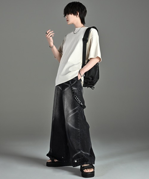 ADRER(アドラー)の「ESSENTIAL HEAVY COTTON PIGMENT TEE / エッセンシャルヘビーコットンピグメントTシャツ(Tシャツ/カットソー・メンズ・ミント/ネイビー/パープル/ライトグレー/ホワイト/ブラック/サックスブルー・XS/S/M/L)」の21枚目の写真