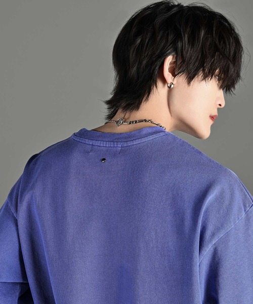 ADRER(アドラー)の「ESSENTIAL HEAVY COTTON PIGMENT TEE / エッセンシャルヘビーコットンピグメントTシャツ(Tシャツ/カットソー・メンズ・ミント/ネイビー/パープル/ライトグレー/ホワイト/ブラック/サックスブルー・XS/S/M/L)」の19枚目の写真