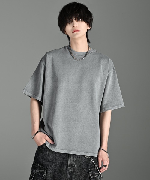 ADRER(アドラー)の「ESSENTIAL HEAVY COTTON PIGMENT TEE / エッセンシャルヘビーコットンピグメントTシャツ(Tシャツ/カットソー・メンズ・ミント/ネイビー/パープル/ライトグレー/ホワイト/ブラック/サックスブルー・XS/S/M/L)」の19枚目の写真