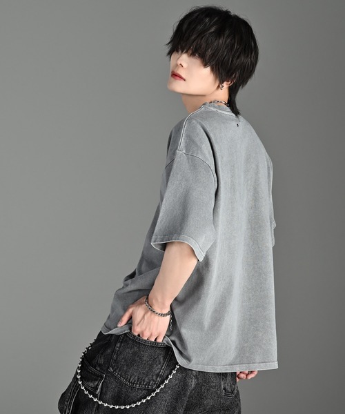ADRER(アドラー)の「ESSENTIAL HEAVY COTTON PIGMENT TEE / エッセンシャルヘビーコットンピグメントTシャツ(Tシャツ/カットソー・メンズ・ミント/ネイビー/パープル/ライトグレー/ホワイト/ブラック/サックスブルー・XS/S/M/L)」の18枚目の写真
