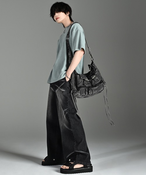 ADRER(アドラー)の「ESSENTIAL HEAVY COTTON PIGMENT TEE / エッセンシャルヘビーコットンピグメントTシャツ(Tシャツ/カットソー・メンズ・ミント/ネイビー/パープル/ライトグレー/ホワイト/ブラック/サックスブルー・XS/S/M/L)」の22枚目の写真