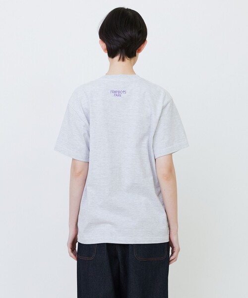 FRAPBOIS（フラボア）の「ドットパーキーT（Tシャツ/カットソー・レディース・チャコールグレー/グレー/ホワイト・1/2）」の5枚目の写真