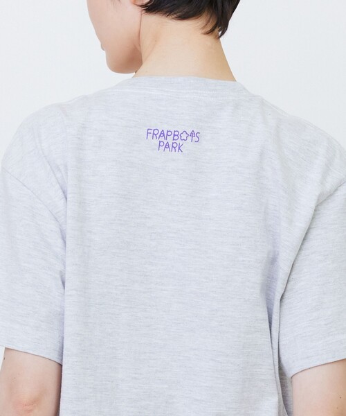 FRAPBOIS（フラボア）の「ドットパーキーT（Tシャツ/カットソー・レディース・チャコールグレー/グレー/ホワイト・1/2）」の7枚目の写真