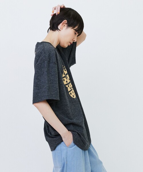 FRAPBOIS（フラボア）の「ドットパーキーT（Tシャツ/カットソー・レディース・チャコールグレー/グレー/ホワイト・1/2）」の12枚目の写真