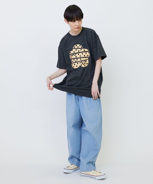 FRAPBOIS（フラボア）の「ドットパーキーT（Tシャツ/カットソー・レディース・チャコールグレー/グレー/ホワイト・1/2）」の15枚目の写真