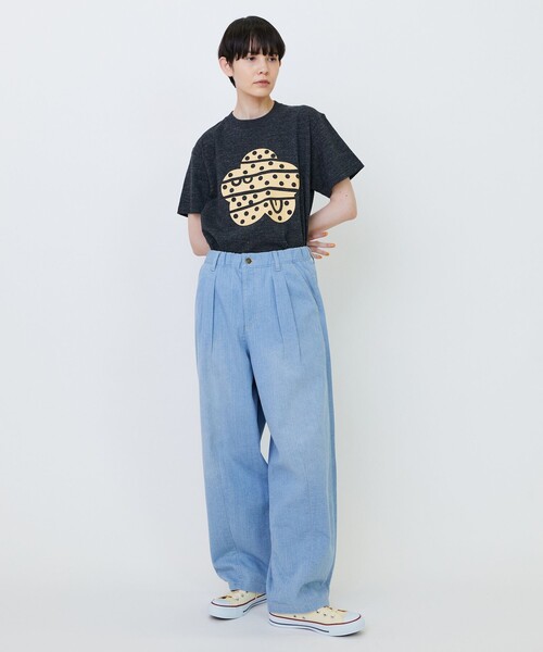 FRAPBOIS（フラボア）の「ドットパーキーT（Tシャツ/カットソー・レディース・チャコールグレー/グレー/ホワイト・1/2）」の18枚目の写真