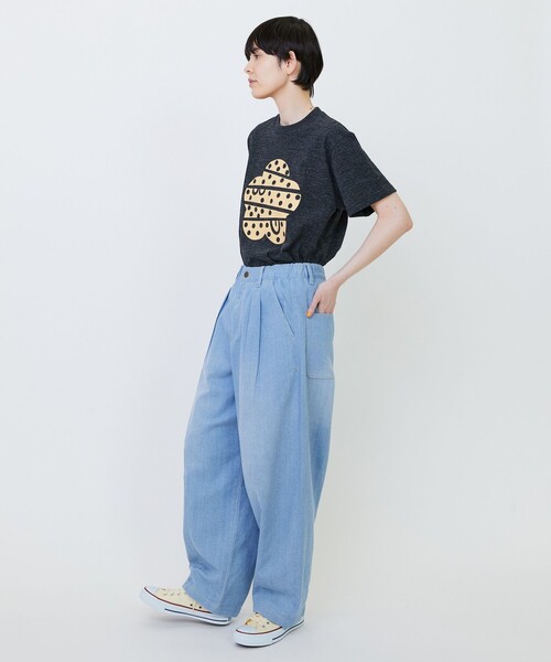 FRAPBOIS（フラボア）の「ドットパーキーT（Tシャツ/カットソー・レディース・チャコールグレー/グレー/ホワイト・1/2）」の19枚目の写真