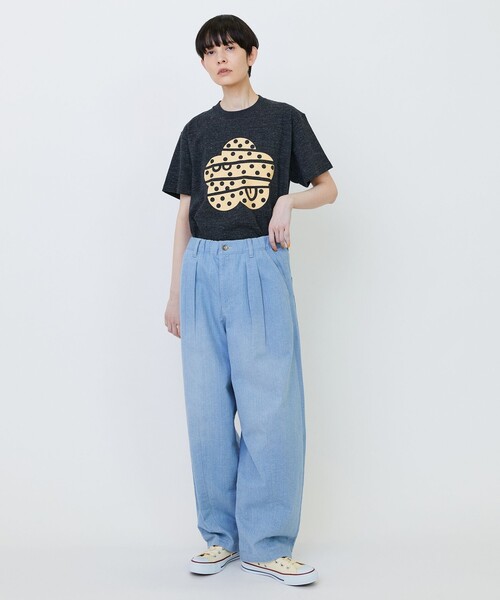 FRAPBOIS（フラボア）の「ドットパーキーT（Tシャツ/カットソー・レディース・チャコールグレー/グレー/ホワイト・1/2）」の21枚目の写真
