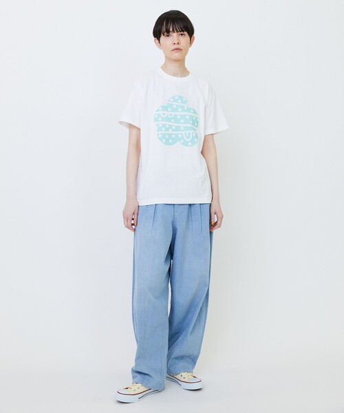 FRAPBOIS（フラボア）の「ドットパーキーT（Tシャツ/カットソー・レディース・チャコールグレー/グレー/ホワイト・1/2）」の22枚目の写真
