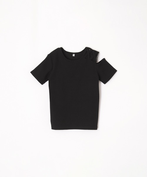 coca(coca)(コカ)の「キッズ リブ肩スリットトップス(Tシャツ/カットソー・キッズ・ブラック/ブルー・120/130/140/150)」の18枚目の写真