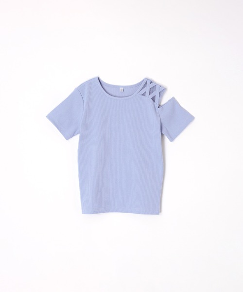 coca(coca)(コカ)の「キッズ リブ肩スリットトップス(Tシャツ/カットソー・キッズ・ブラック/ブルー・120/130/140/150)」の17枚目の写真