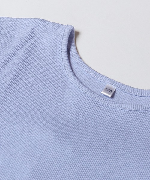 coca(coca)(コカ)の「キッズ リブ肩スリットトップス(Tシャツ/カットソー・キッズ・ブラック/ブルー・120/130/140/150)」の13枚目の写真