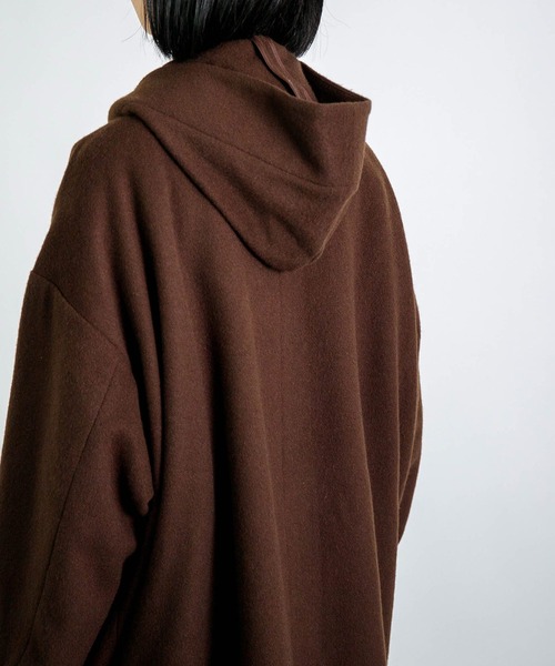 BASISBROEK（バシスブルック）の「[BASISBROEK ] CIRCUS / メルトンウールミドルパーカー（その他アウター・レディース・ブラウン・1）」の8枚目の写真