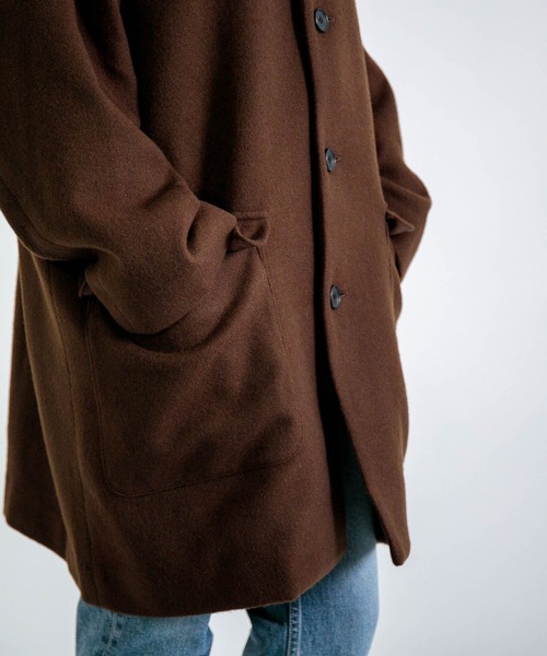 BASISBROEK（バシスブルック）の「[BASISBROEK ] CIRCUS / メルトンウールミドルパーカー（その他アウター・レディース・ブラウン・1）」の9枚目の写真