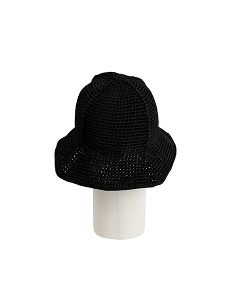 5525Gallery×KIJIMA TAKAYUKI（ゴーゴーニーゴーギャラリーカケルキジマタカユキ）の「KIJIMA TAKAYUKI / キジマ タカユキ：【レディース】POLY HAND KNIT TULIP HAT：WKN-251111[ANN]（ハット・レディース・ブラック・FREE）」の4枚目の写真