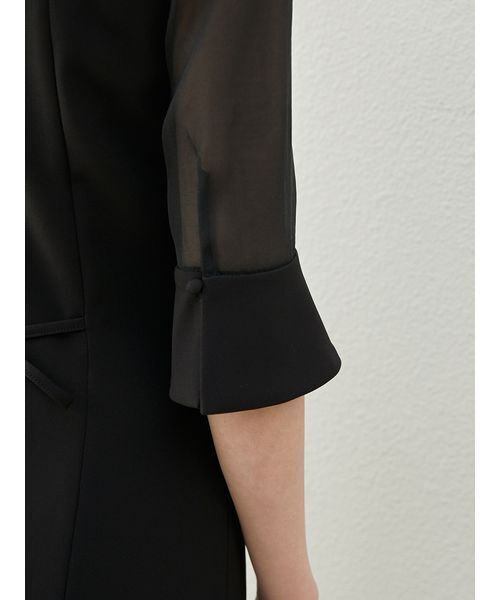 セール】ダブルカラーマーメイドドレス（ワンピース）｜SNIDEL