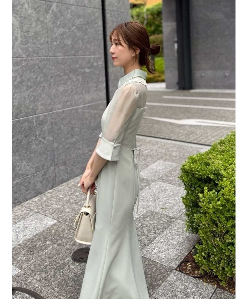 snidel マーメイドドレス 結婚式 値下げ可 出品7月下旬まで ロングスリーブ ソフトマーメイドドレス（W276）