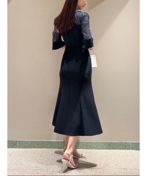 snidel マーメイドドレス 結婚式 値下げ可 出品7月下旬まで SNIDEL スナイデル スタンドカラーレースマーメイドドレス