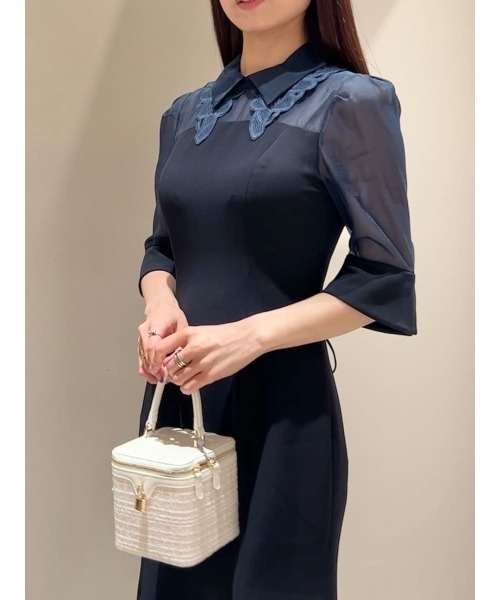 セール】ダブルカラーマーメイドドレス（ワンピース）｜SNIDEL