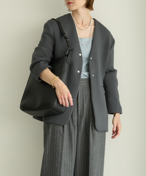 HASHIBAMI（ハシバミ）の「【HASHIBAMI】フェズ タテナガ ショルダーバッグ（ショルダーバッグ・レディース・ダークブラウン/ブラック・FREE）」の7枚目の写真