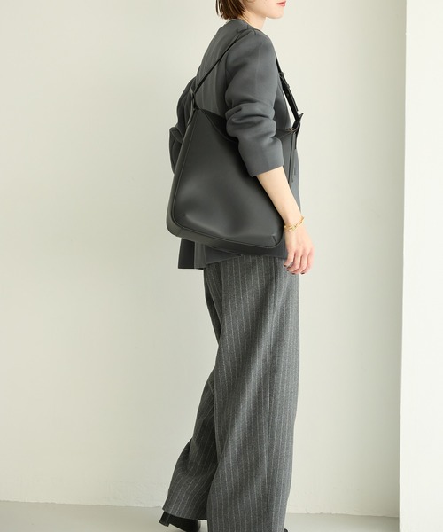 HASHIBAMI（ハシバミ）の「【HASHIBAMI】フェズ タテナガ ショルダーバッグ（ショルダーバッグ・レディース・ダークブラウン/ブラック・FREE）」の11枚目の写真
