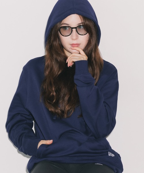 NEW ERA（ニューエラ）の「NEW ERA/ニューエラ Pullover hoody プルオーバーパーカー（パーカー・メンズ・ネイビー/アッシュグレー・XL/S/M/L）」の2枚目の写真