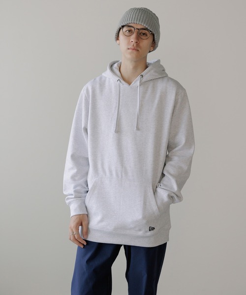 NEW ERA（ニューエラ）の「NEW ERA/ニューエラ Pullover hoody プルオーバーパーカー（パーカー・メンズ・ネイビー/アッシュグレー・XL/S/M/L）」の4枚目の写真