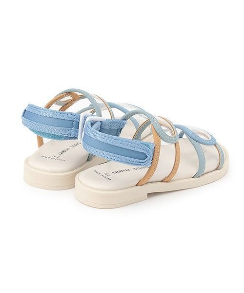 petit main(プティマイン)の「【WEB限定】配色クリアサンダル(サンダル・キッズ・ブラック/ブルーグレー/レッド・18cm/17cm/19cm/16cm)」の4枚目の写真