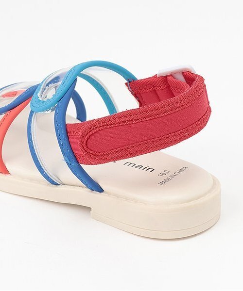 petit main(プティマイン)の「【WEB限定】配色クリアサンダル(サンダル・キッズ・ブラック/ブルーグレー/レッド・18cm/17cm/19cm/16cm)」の11枚目の写真