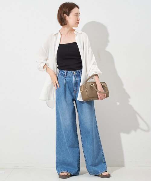 魅力的な価格 リネンコットンカシュクールシャツ（シャツ/ブラウス）｜SLOBE トップス