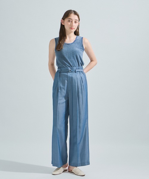 ketty(ケティ)の「ミニドビーベロアタンクトップ≪手洗い可能≫(Tシャツ/カットソー・レディース・オレンジ/オフホワイト/ブルー・M)」の17枚目の写真