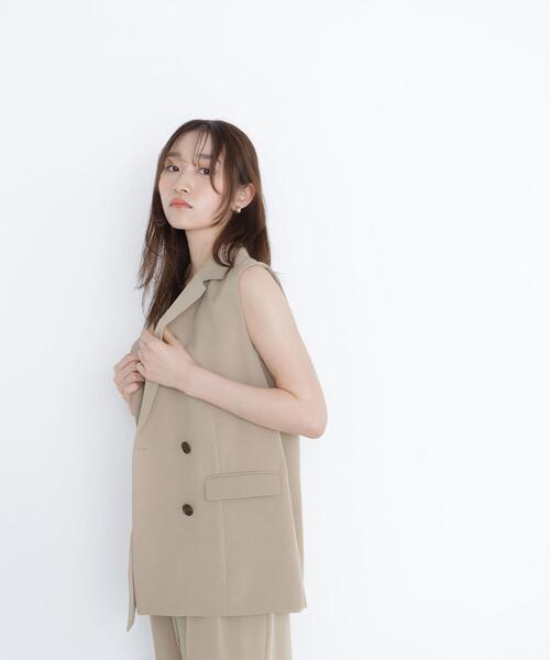 NATURAL BEAUTY BASIC(ナチュラルビューティーベーシック)の「◇ドライタッチ SETUP ボクシージレ(その他アウター・レディース・ベージュ/ダークブラウン・FREE)」の19枚目の写真