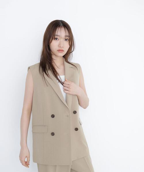NATURAL BEAUTY BASIC(ナチュラルビューティーベーシック)の「◇ドライタッチ SETUP ボクシージレ(その他アウター・レディース・ベージュ/ダークブラウン・FREE)」の17枚目の写真