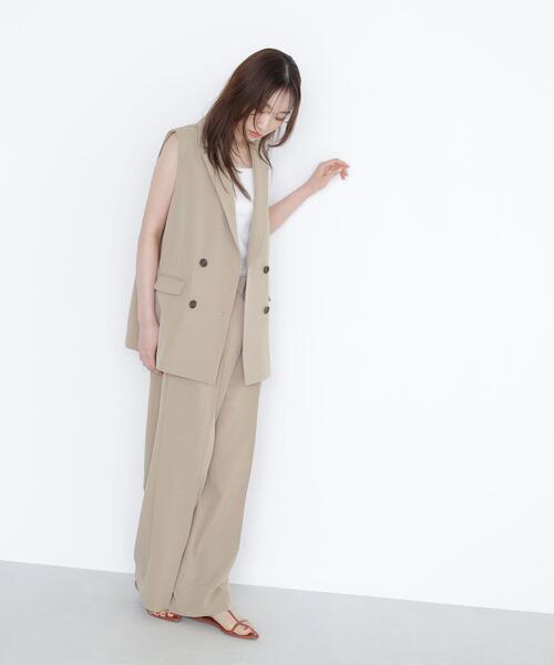 NATURAL BEAUTY BASIC(ナチュラルビューティーベーシック)の「◇ドライタッチ SETUP ボクシージレ(その他アウター・レディース・ベージュ/ダークブラウン・FREE)」の16枚目の写真