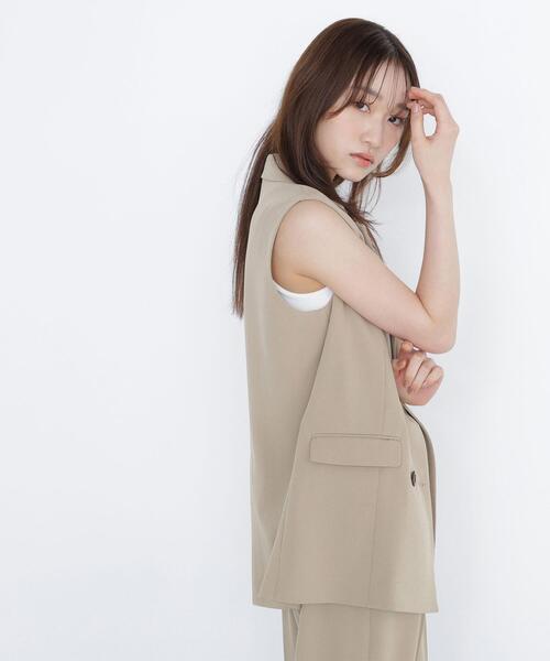 NATURAL BEAUTY BASIC(ナチュラルビューティーベーシック)の「◇ドライタッチ SETUP ボクシージレ(その他アウター・レディース・ベージュ/ダークブラウン・FREE)」の15枚目の写真