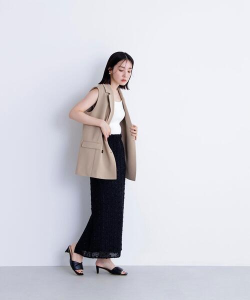 NATURAL BEAUTY BASIC(ナチュラルビューティーベーシック)の「◇ドライタッチ SETUP ボクシージレ(その他アウター・レディース・ベージュ/ダークブラウン・FREE)」の13枚目の写真