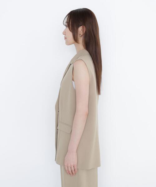 NATURAL BEAUTY BASIC(ナチュラルビューティーベーシック)の「◇ドライタッチ SETUP ボクシージレ(その他アウター・レディース・ベージュ/ダークブラウン・FREE)」の10枚目の写真