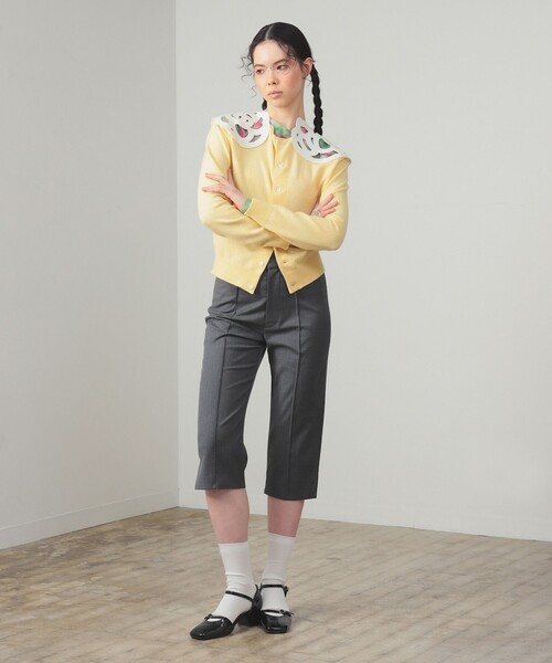 Ray BEAMS（レイビームス）の「【別注】MIYAO / ニット カーディガン（カーディガン/ボレロ・レディース・ブラック/イエロー・ONE SIZE）」の6枚目の写真