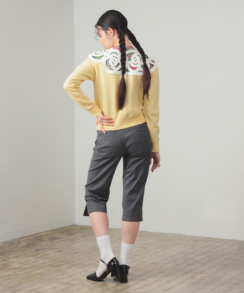 Ray BEAMS（レイビームス）の「【別注】MIYAO / ニット カーディガン（カーディガン/ボレロ・レディース・ブラック/イエロー・ONE SIZE）」の7枚目の写真