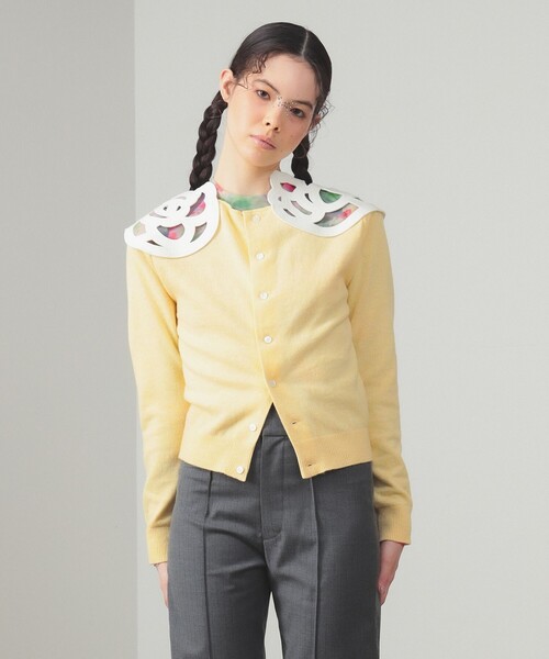 Ray BEAMS（レイビームス）の「【別注】MIYAO / ニット カーディガン（カーディガン/ボレロ・レディース・ブラック/イエロー・ONE SIZE）」の8枚目の写真