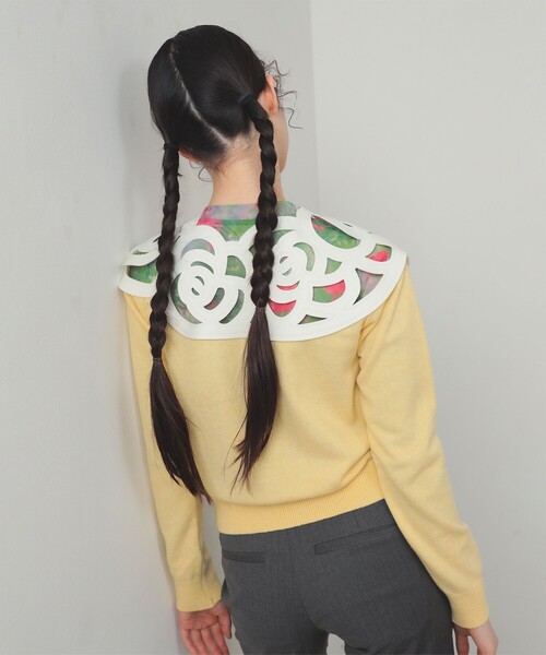 Ray BEAMS（レイビームス）の「【別注】MIYAO / ニット カーディガン（カーディガン/ボレロ・レディース・ブラック/イエロー・ONE SIZE）」の9枚目の写真