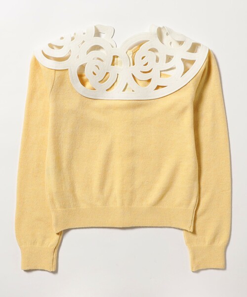 Ray BEAMS（レイビームス）の「【別注】MIYAO / ニット カーディガン（カーディガン/ボレロ・レディース・ブラック/イエロー・ONE SIZE）」の3枚目の写真