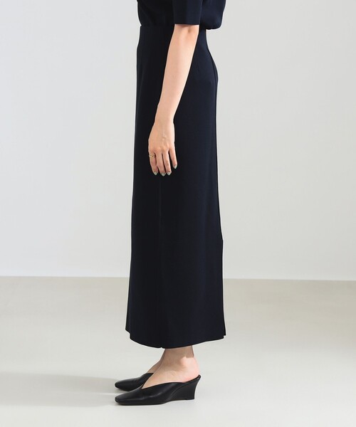 Demi-Luxe BEAMSシンプル タイト ニットスカート　チャコールグレー Demi-Luxe BEAMS（デミルクス ビームス）の「シンプル タイト