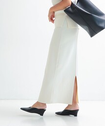 Demi-Luxe BEAMS | シンプル タイト ニットスカート .M(スカート)